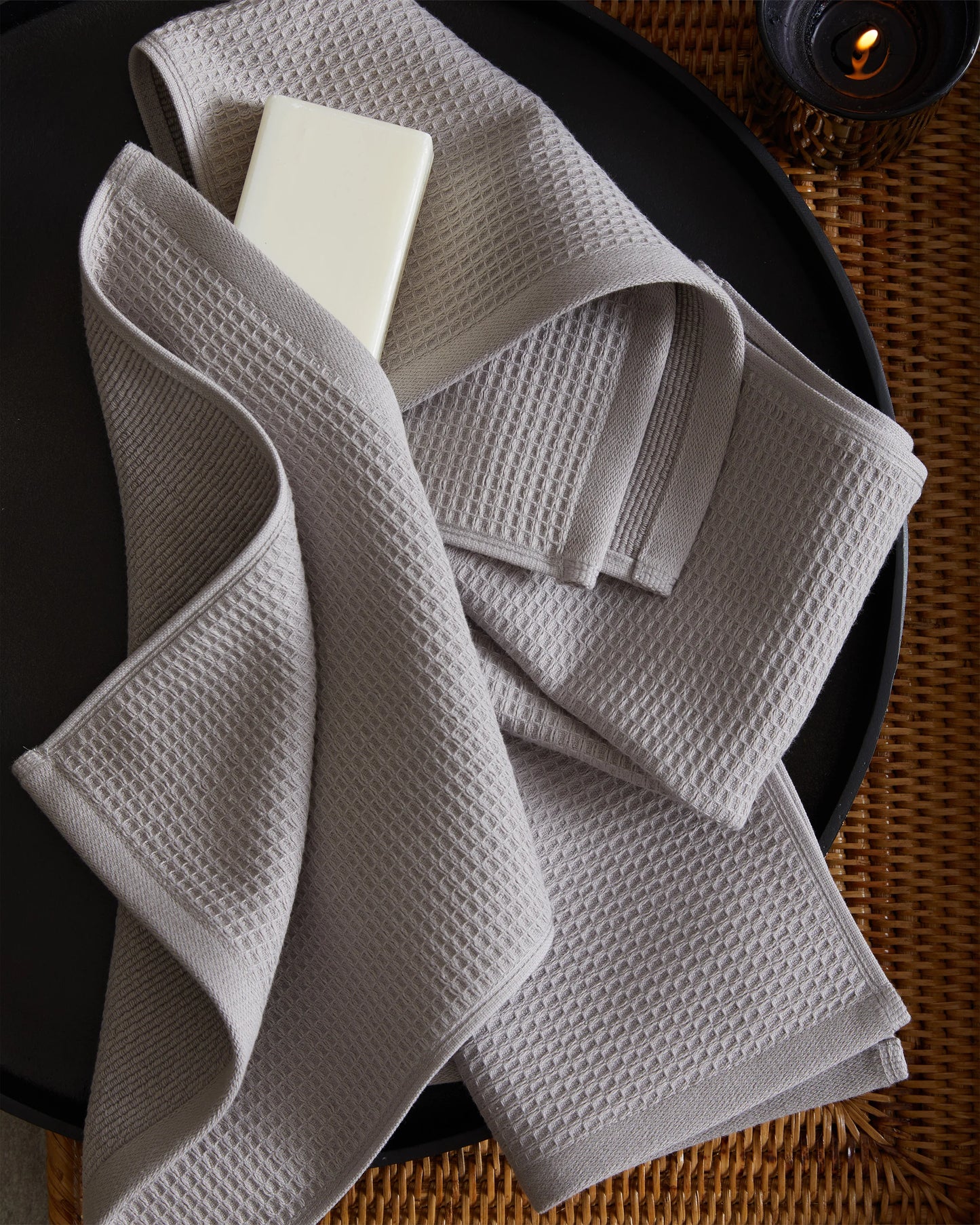 Turkish Waffle Terry Bath Towel Bundle - One Size / White