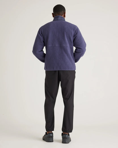 Sherpa Full Zip Jacket - S / Navy