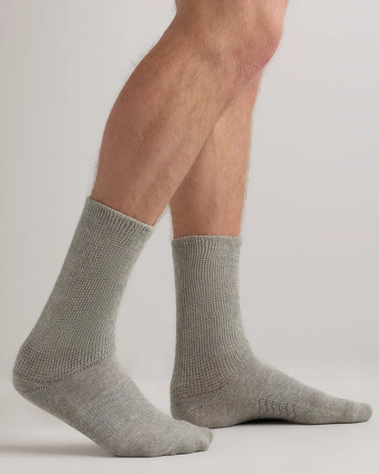 Everyday Cotton Targeted Stretch Crew Socks (4-Pack) - S / White