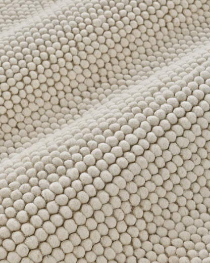 Tribeca Handwoven Wool Rug - 3' x 5' / Cream