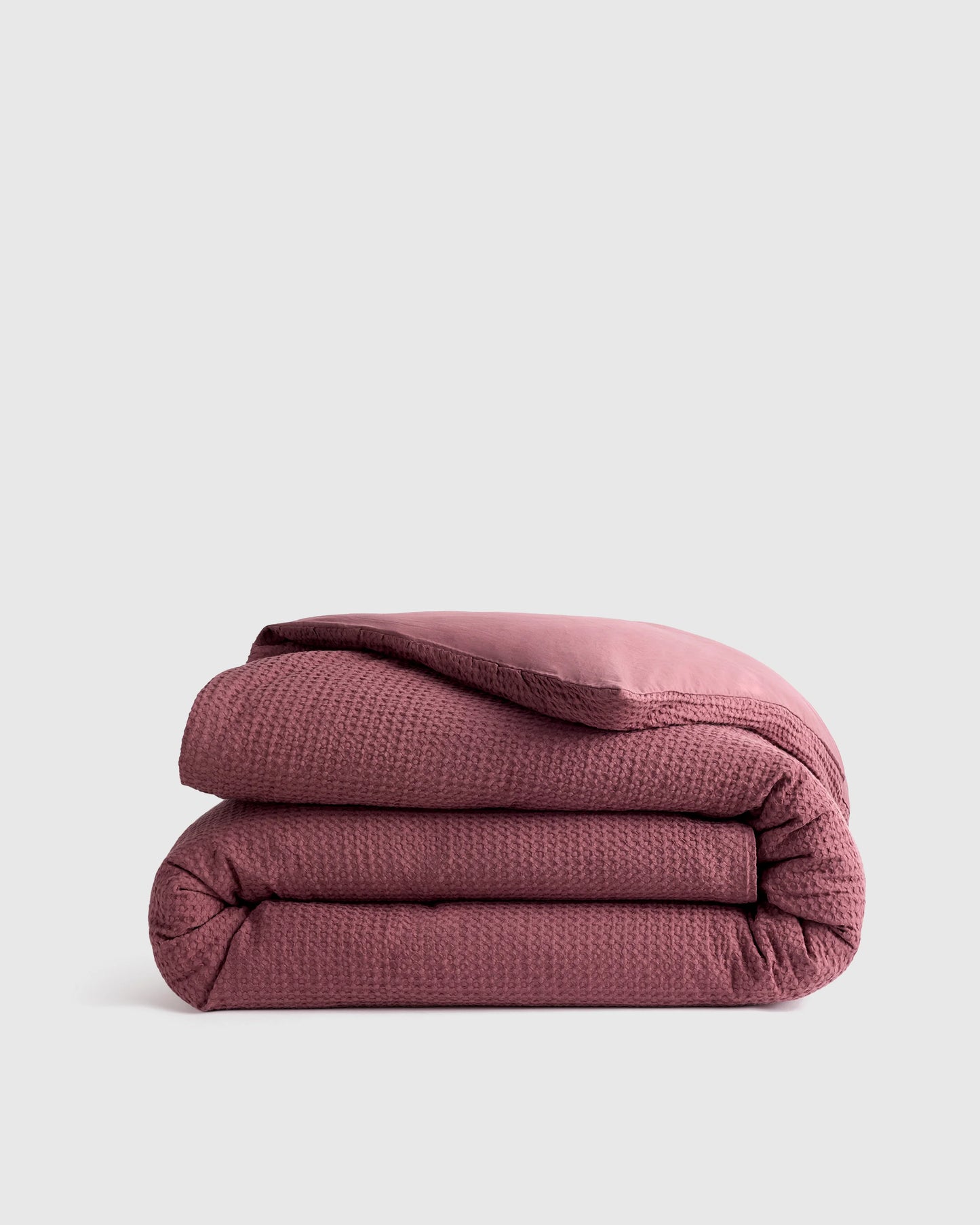 Organic Luxe Honeycomb Duvet Cover - Twin / Mineral