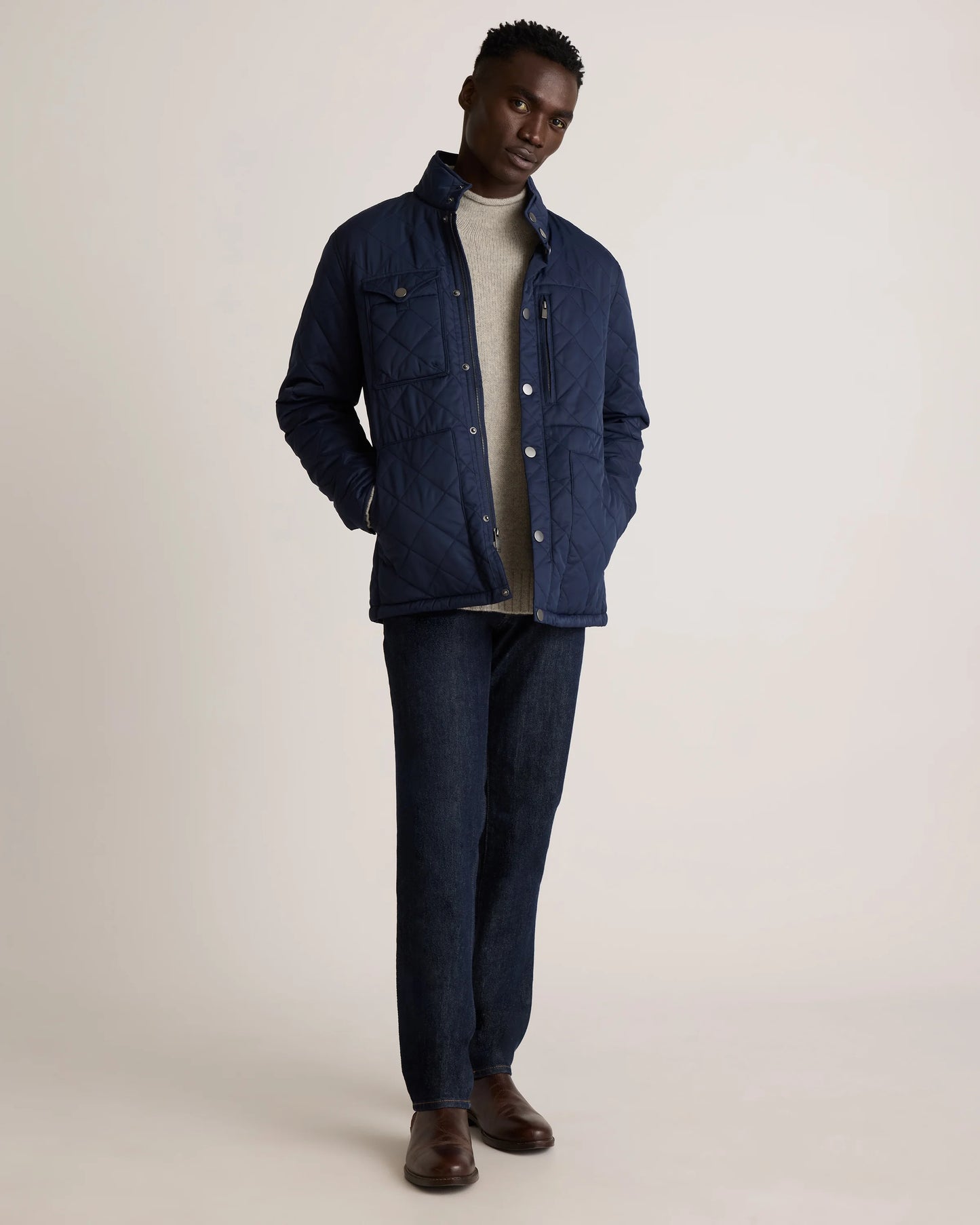 Featherless Quilted Utility Jacket - S / Verdant Pine