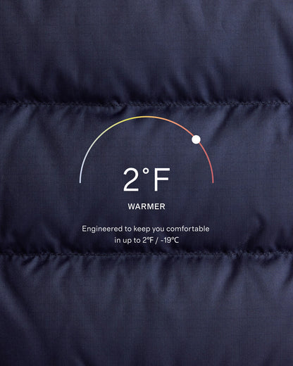 Lightweight Down Packable Puffer Hooded Jacket - XS / Navy