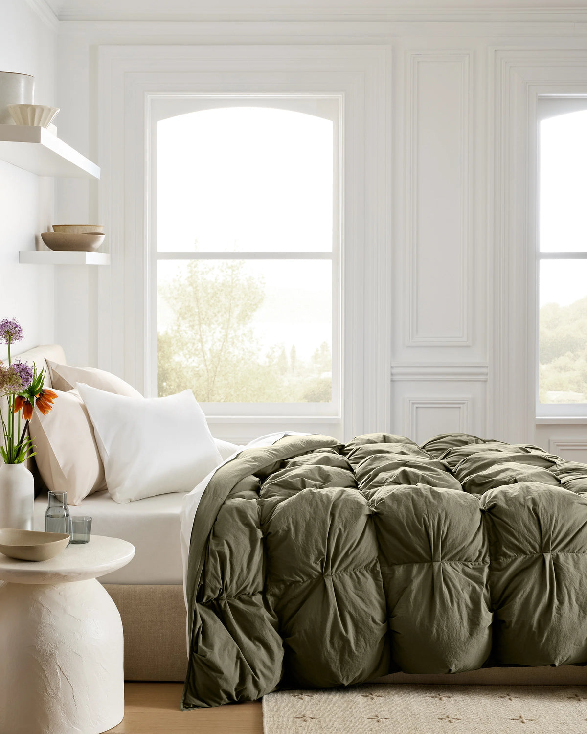 Cotton Pintuck Comforter - Twin / Nightfall