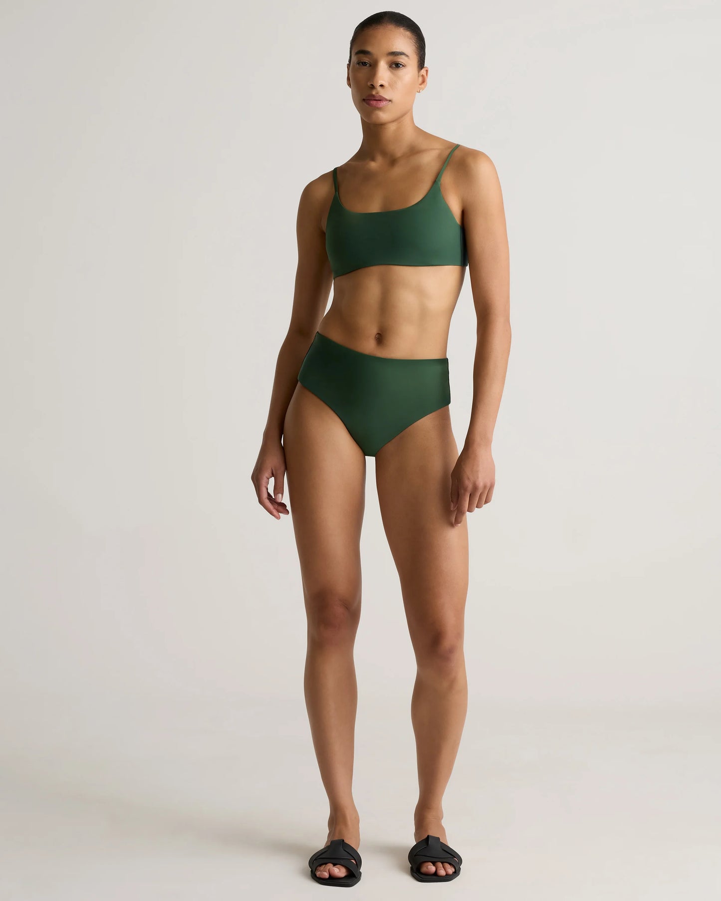 Italian High-Rise Bikini Bottom - XS / Black