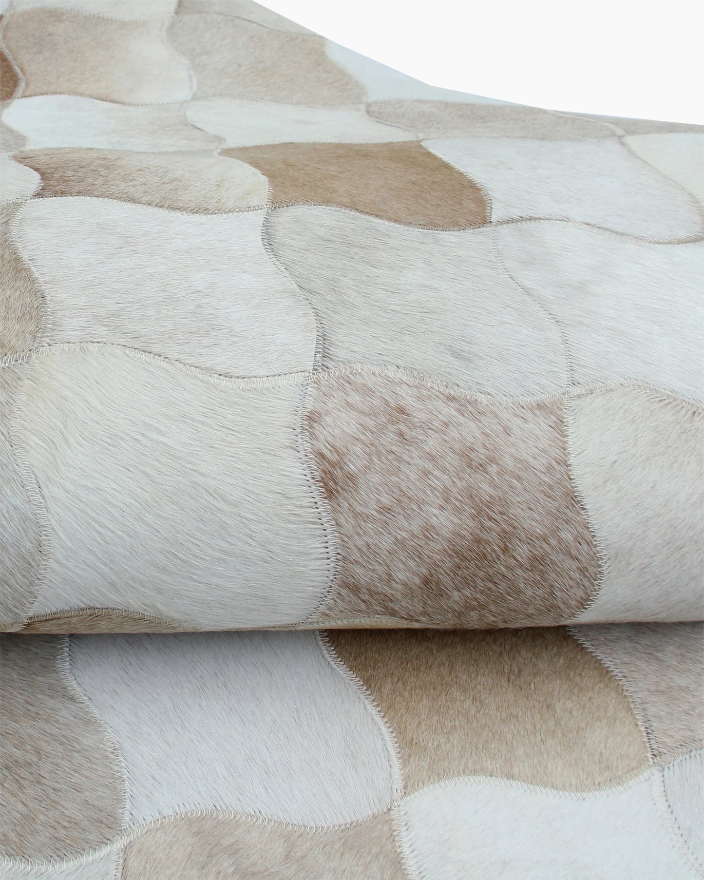 Trellis Hair on Hide Rug - 5' x 8' / Natural