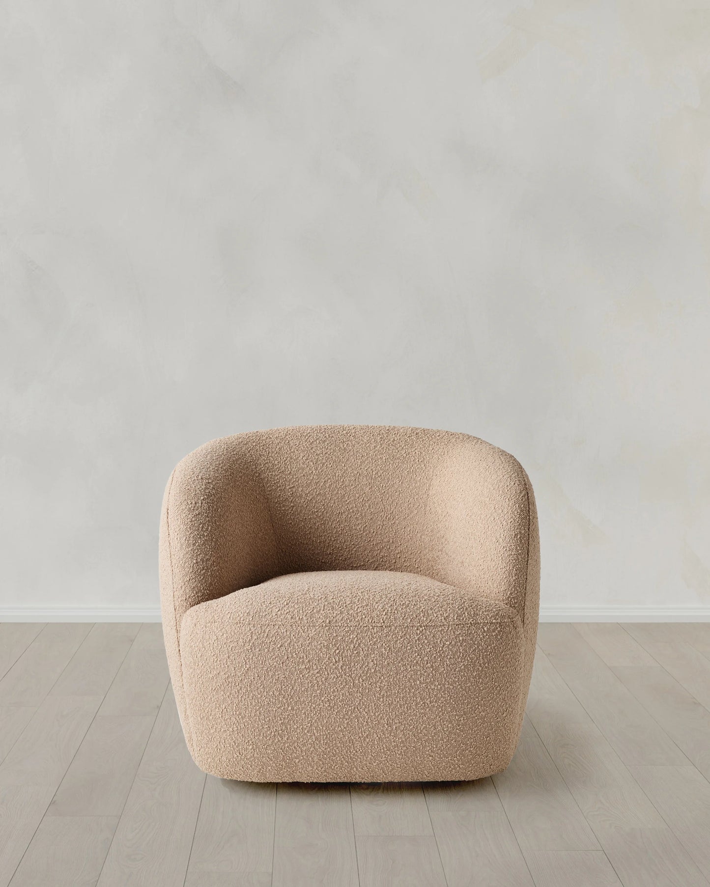 Performance Boucle Swivel Chair - One Size / Mocha Fog