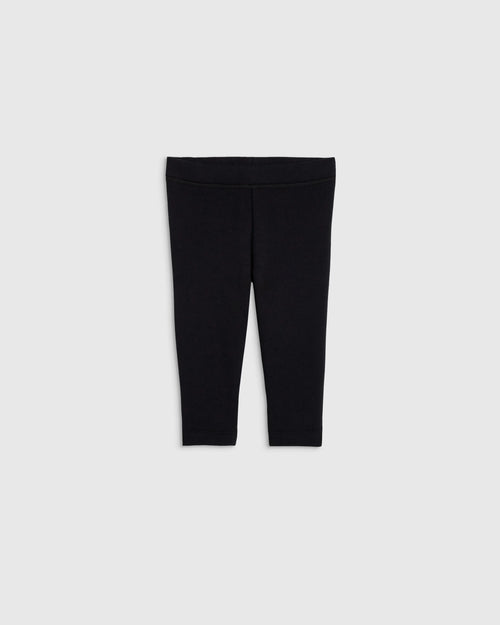 Fleece Lined Legging - 9-12M / Black