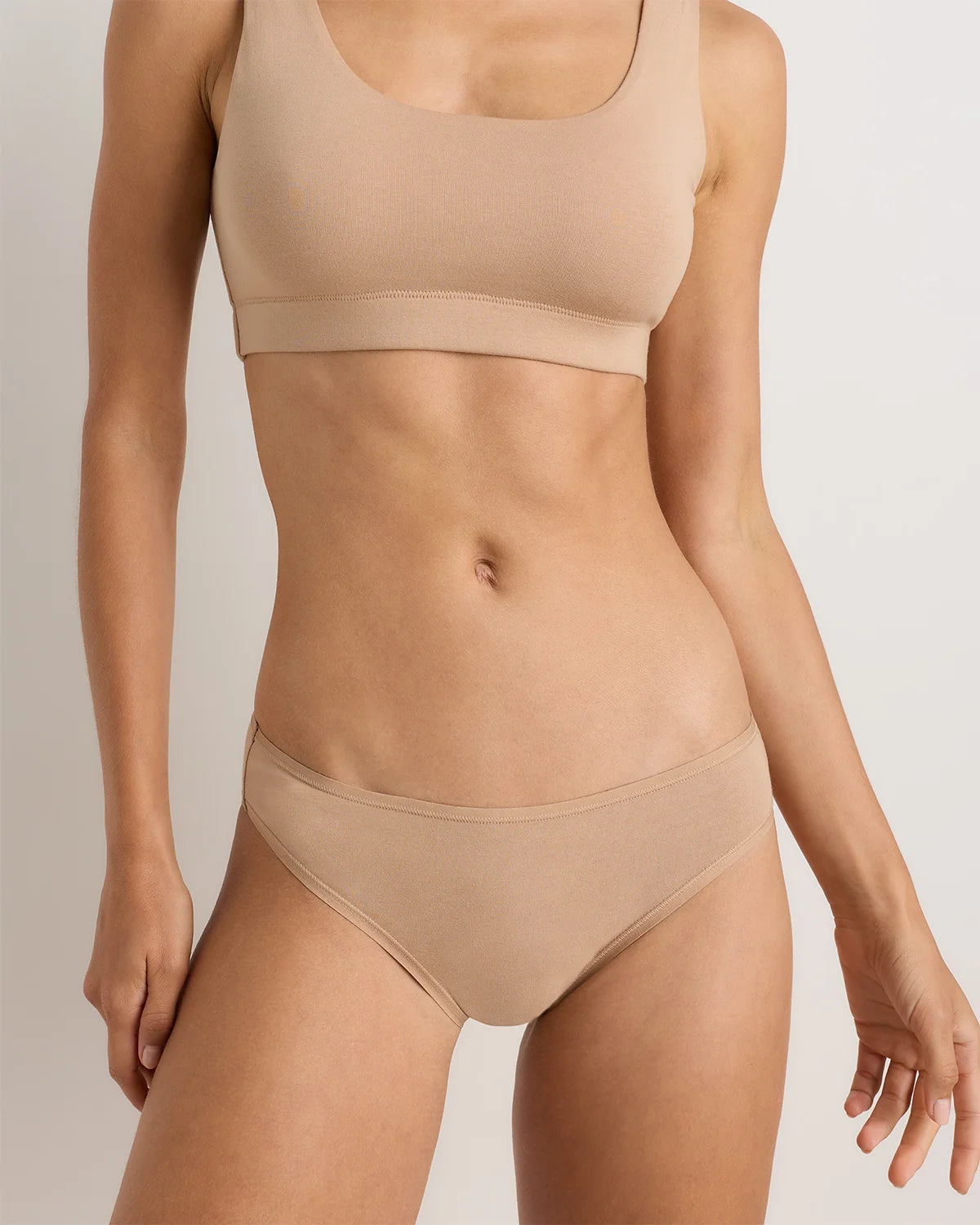 Organic Cotton Bikini (6-pack) - XS / Mink
