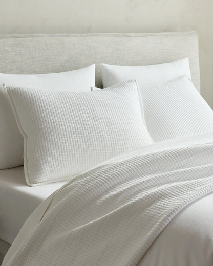 Organic Ribbed Cotton Coverlet - Twin / Toffee