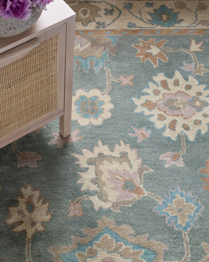 Elowen Wool Rug - 5' x 8' / Blue