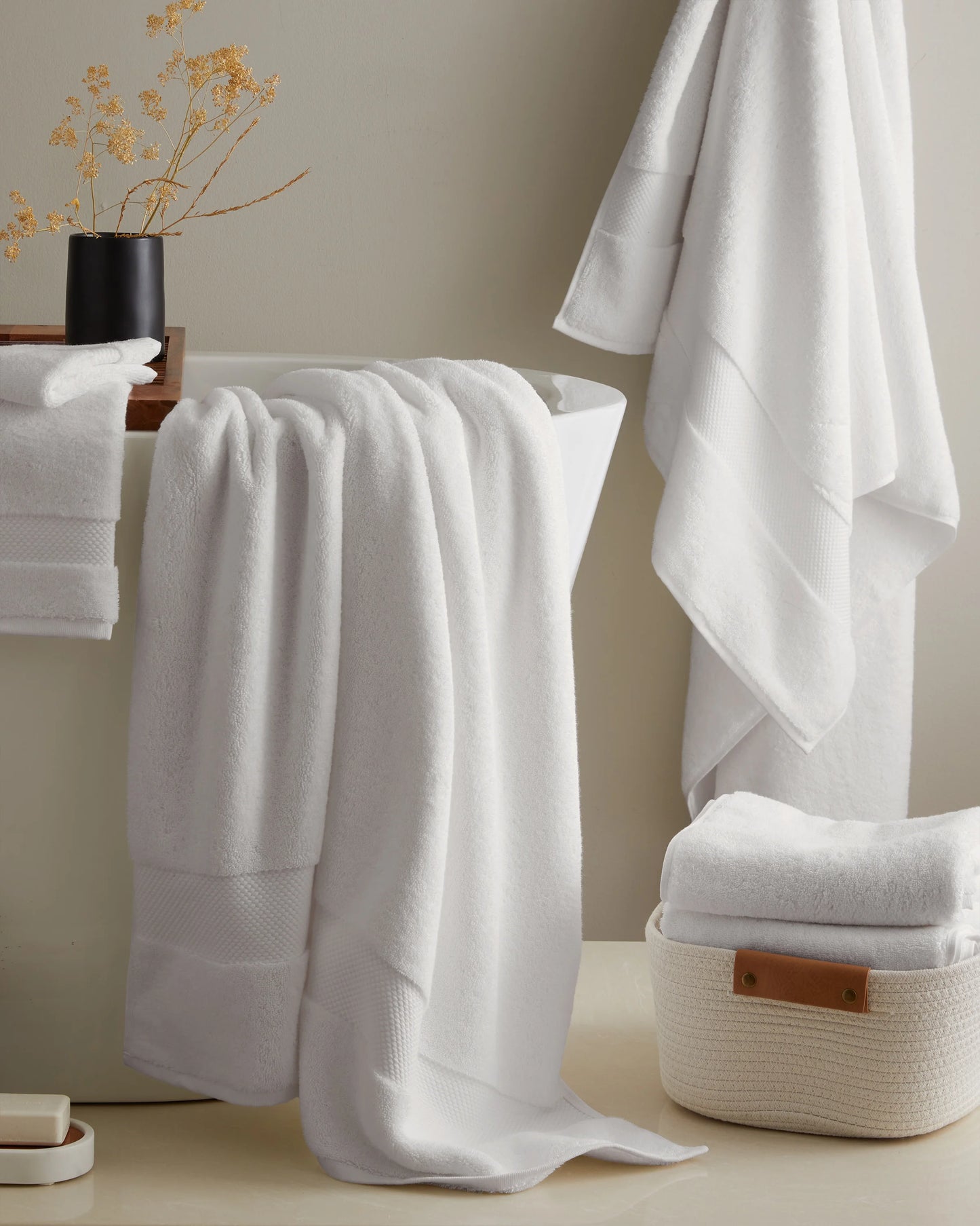 Turkish Ultra Plush Bath Towel Bundle - One Size / Mineral