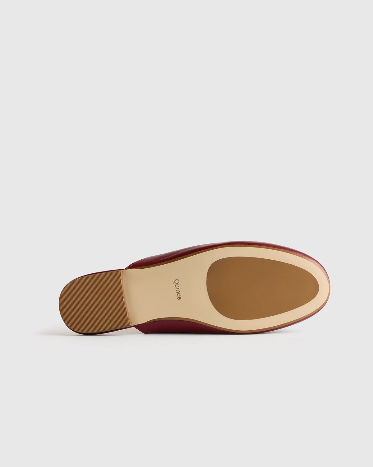 Italian Leather Horsebit Loafer Mule - 5 / Garnet