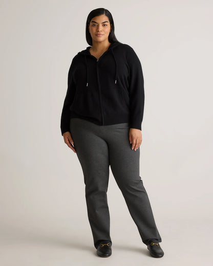 Mongolian Cashmere Full-Zip Hoodie - 1X / True Navy