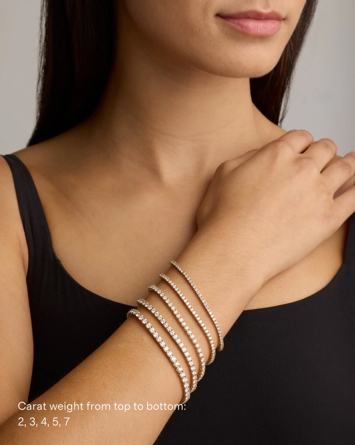 14K Gold Lab Grown Diamond Tennis Bracelet - 2ctw - 6.5" / Yellow Gold