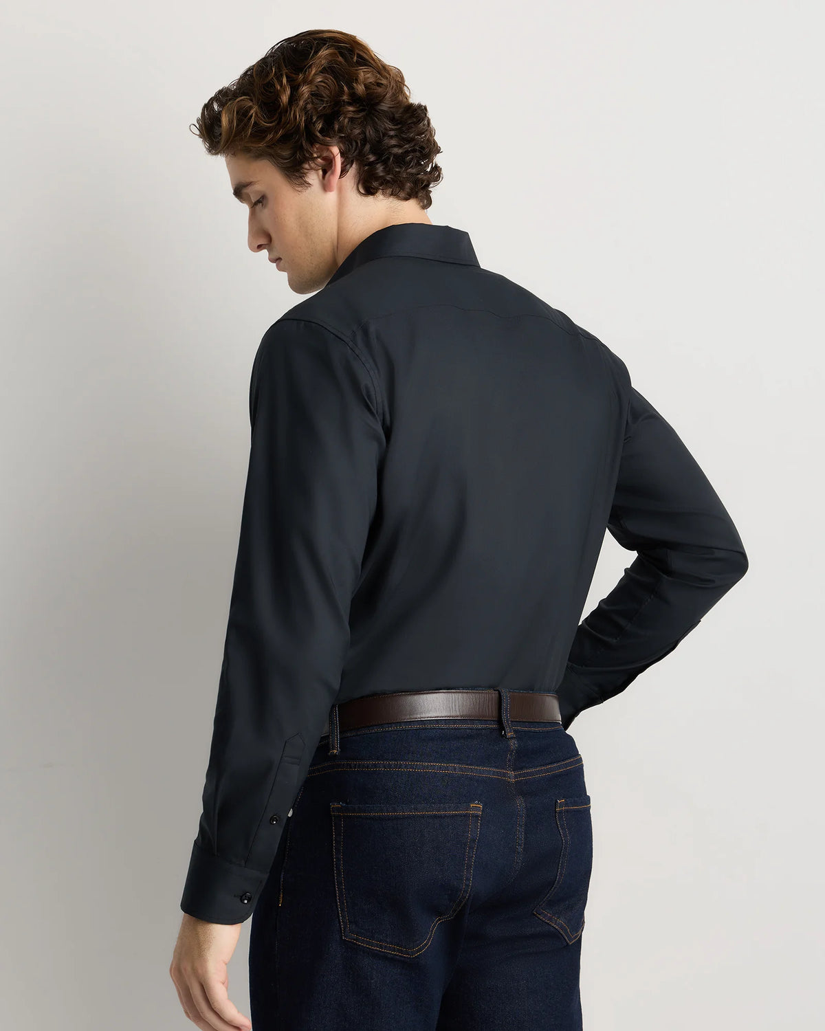 Supima Cotton-Tencel Everyday Shirt - S / Blue Gingham