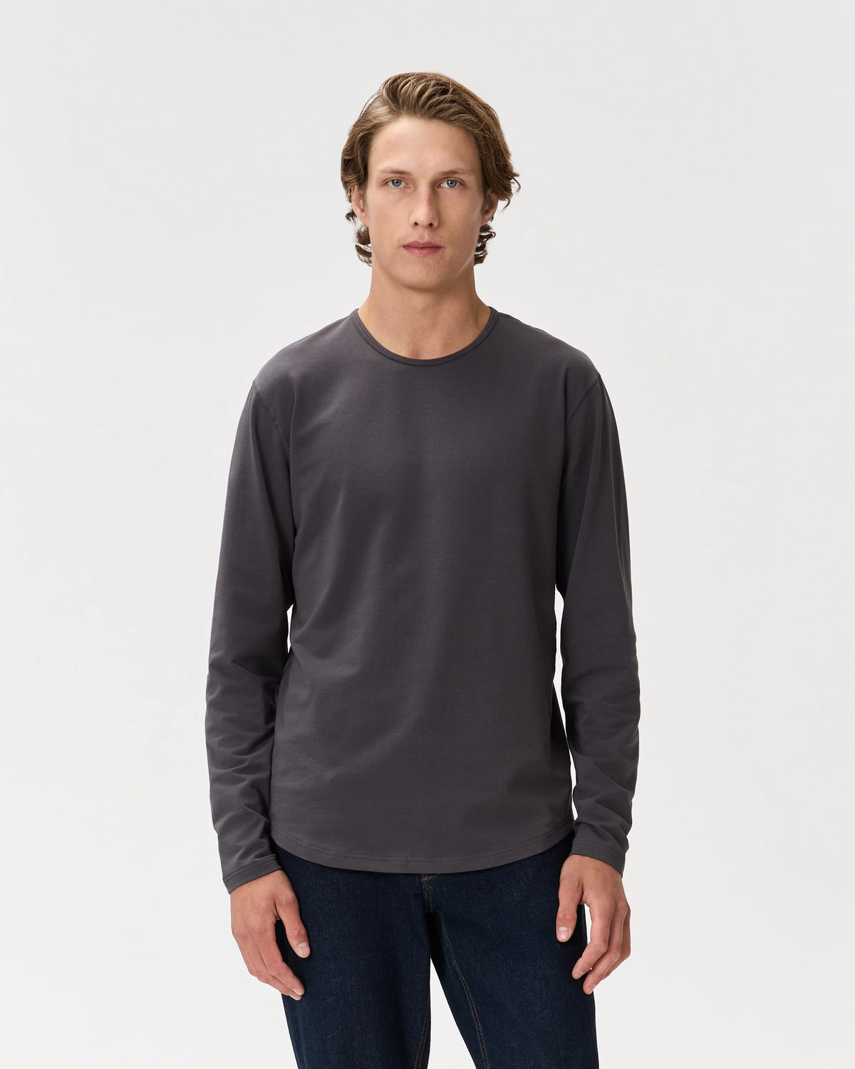 Flex Curve Long Sleeve Tee (3-Pack) - S / Black