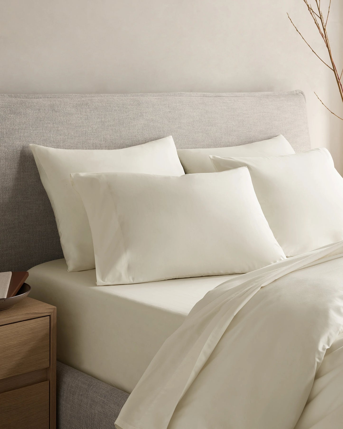Organic Crisp Percale Sham Set - Standard / White