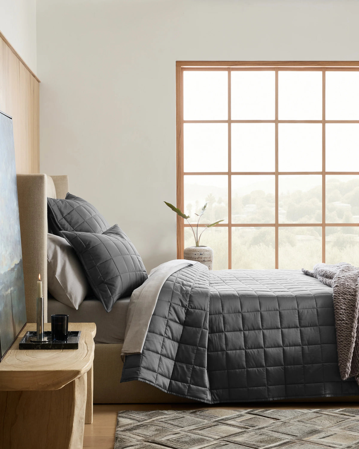 Bamboo Box Quilt Set - Twin / Sage