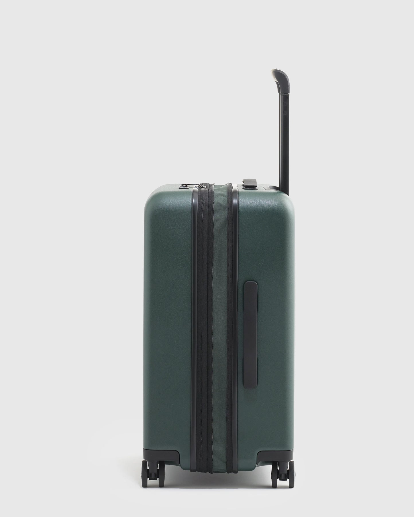 Expandable Carry-On Suitcase - One Size / Dark Green