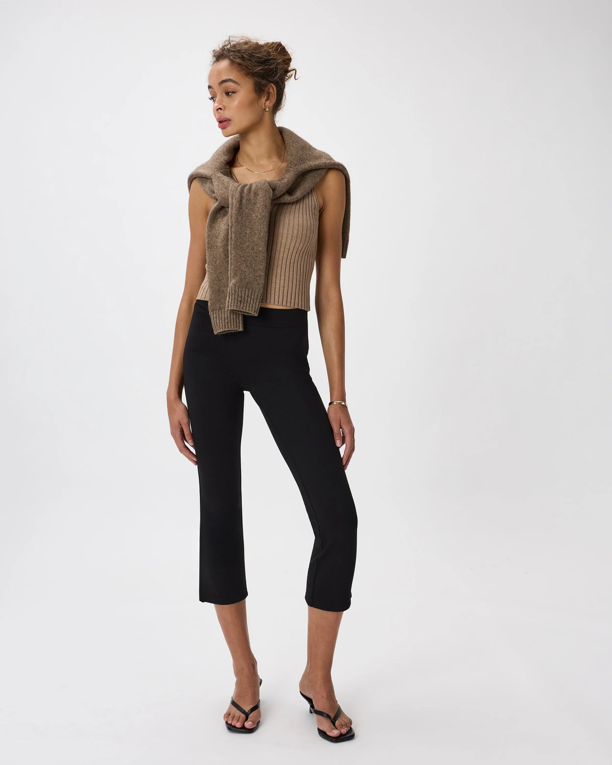 Ultra-Stretch Ponte Kick Flare Pants - XS / Olive
