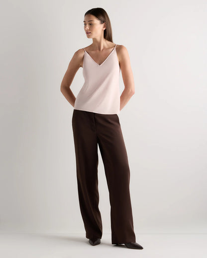 Matte V-Neck Cami - XS / Porcelain Ivory