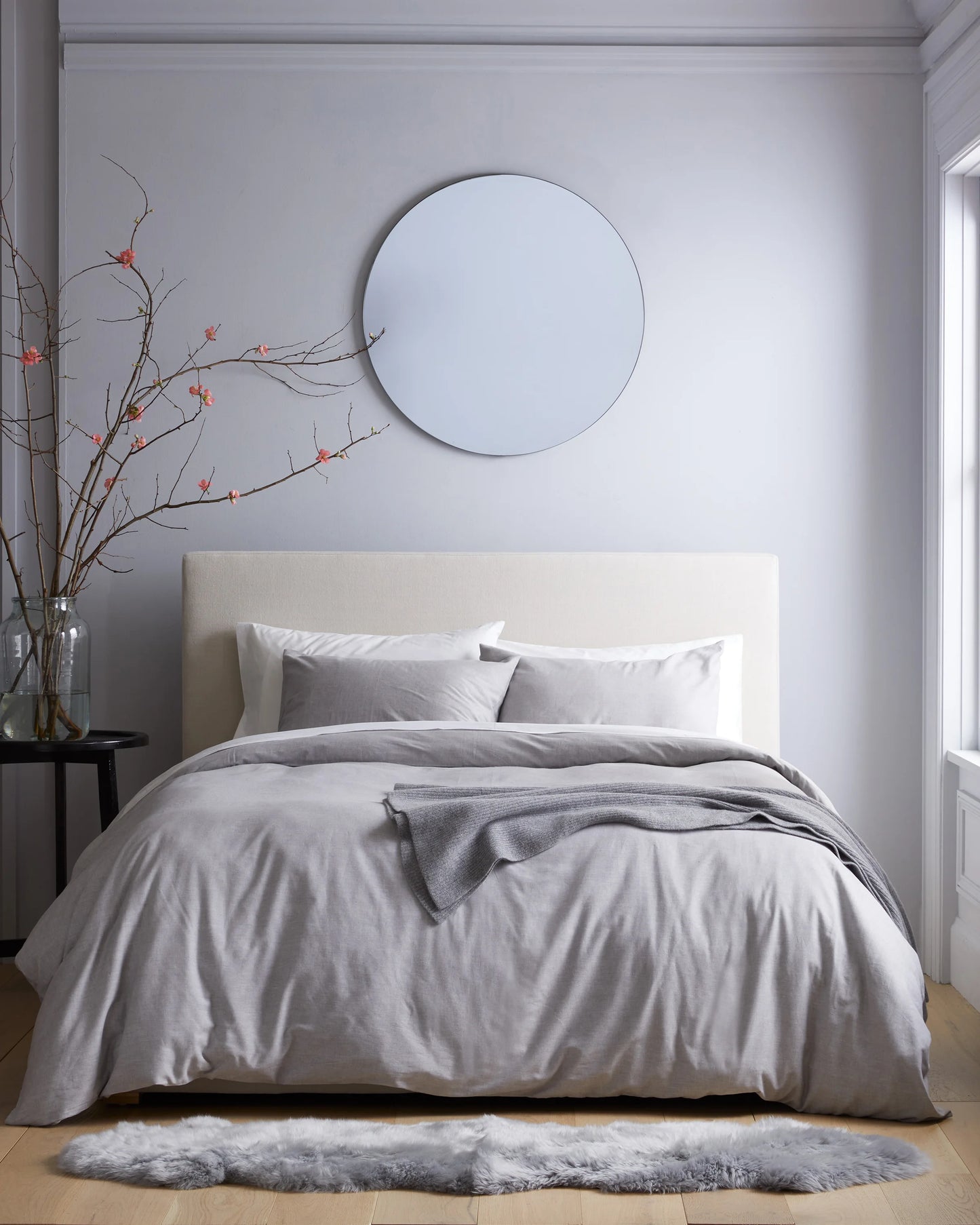 Mongolian Cashmere Cotton Duvet Cover - Twin / Grey