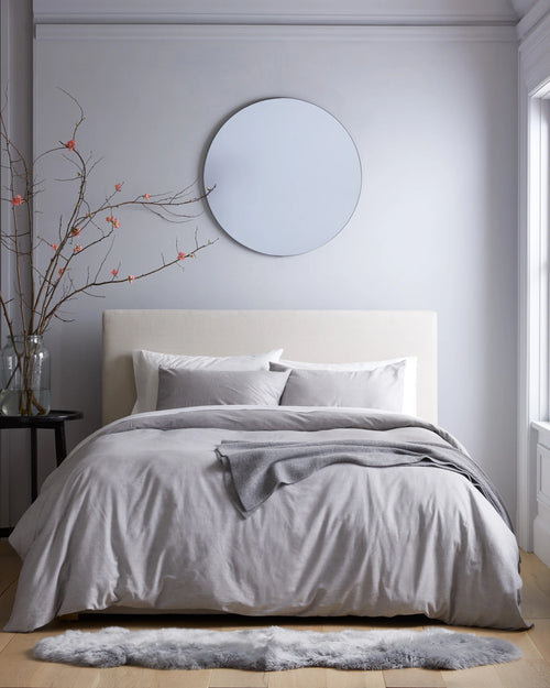 Mongolian Cashmere Cotton Sham Set - Standard / Grey