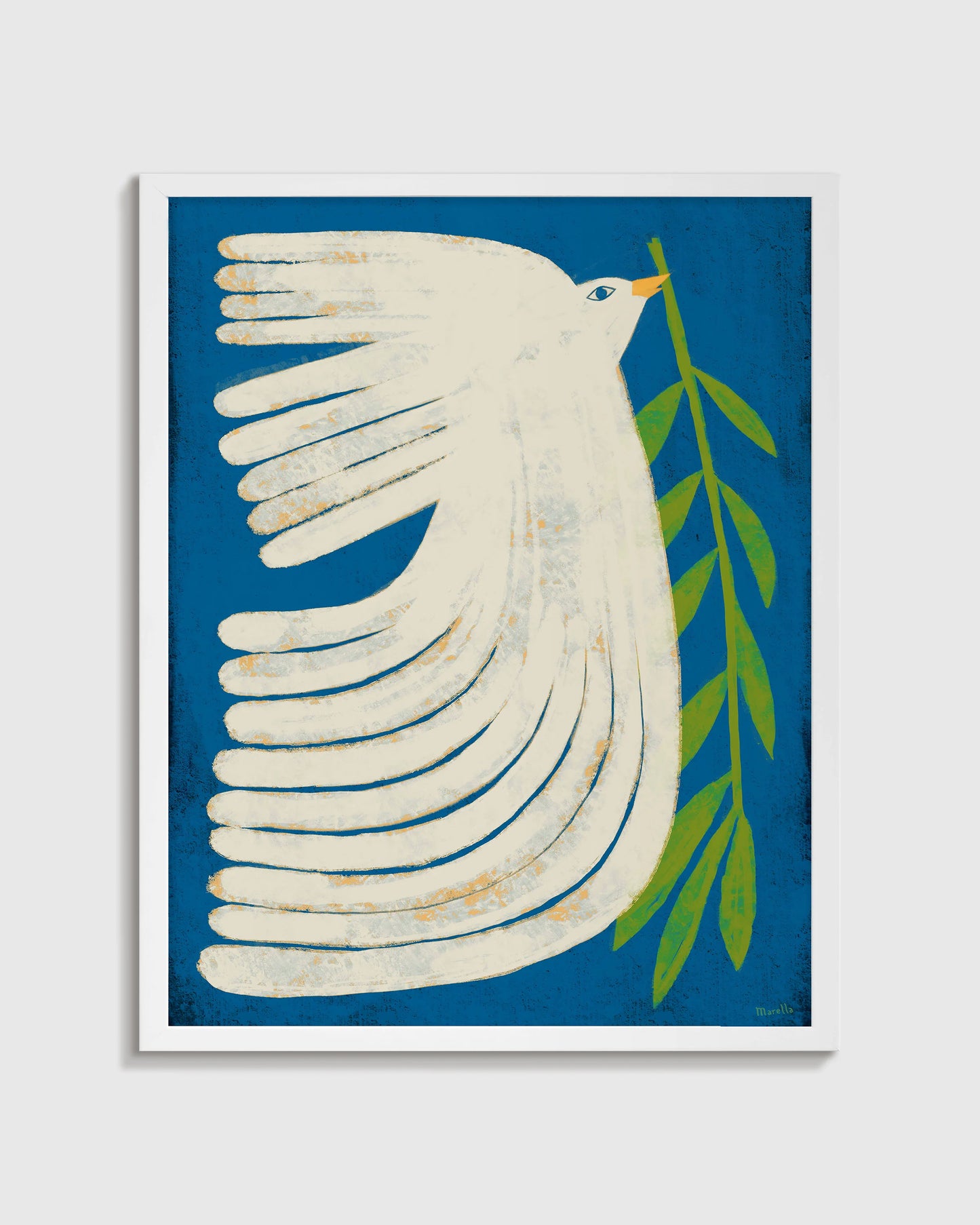 Peace Dove by Marco Marella - 26"x38" / Black