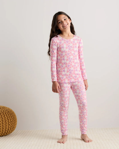 Bamboo Long Sleeve and Pant Pajama Set - 6 / Wildflower Dreams