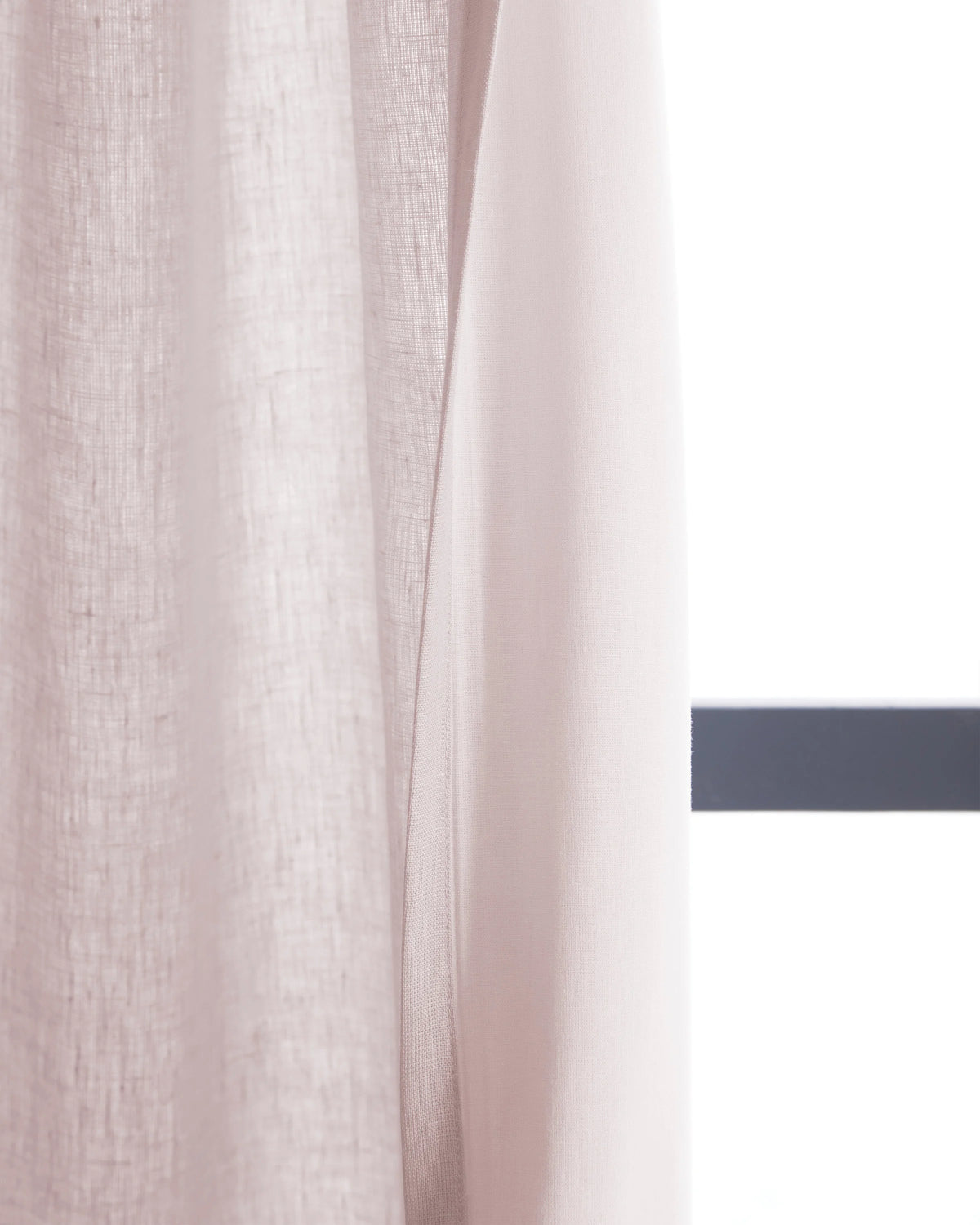 European Linen Curtain - Single Panel - 48x84 / Flax