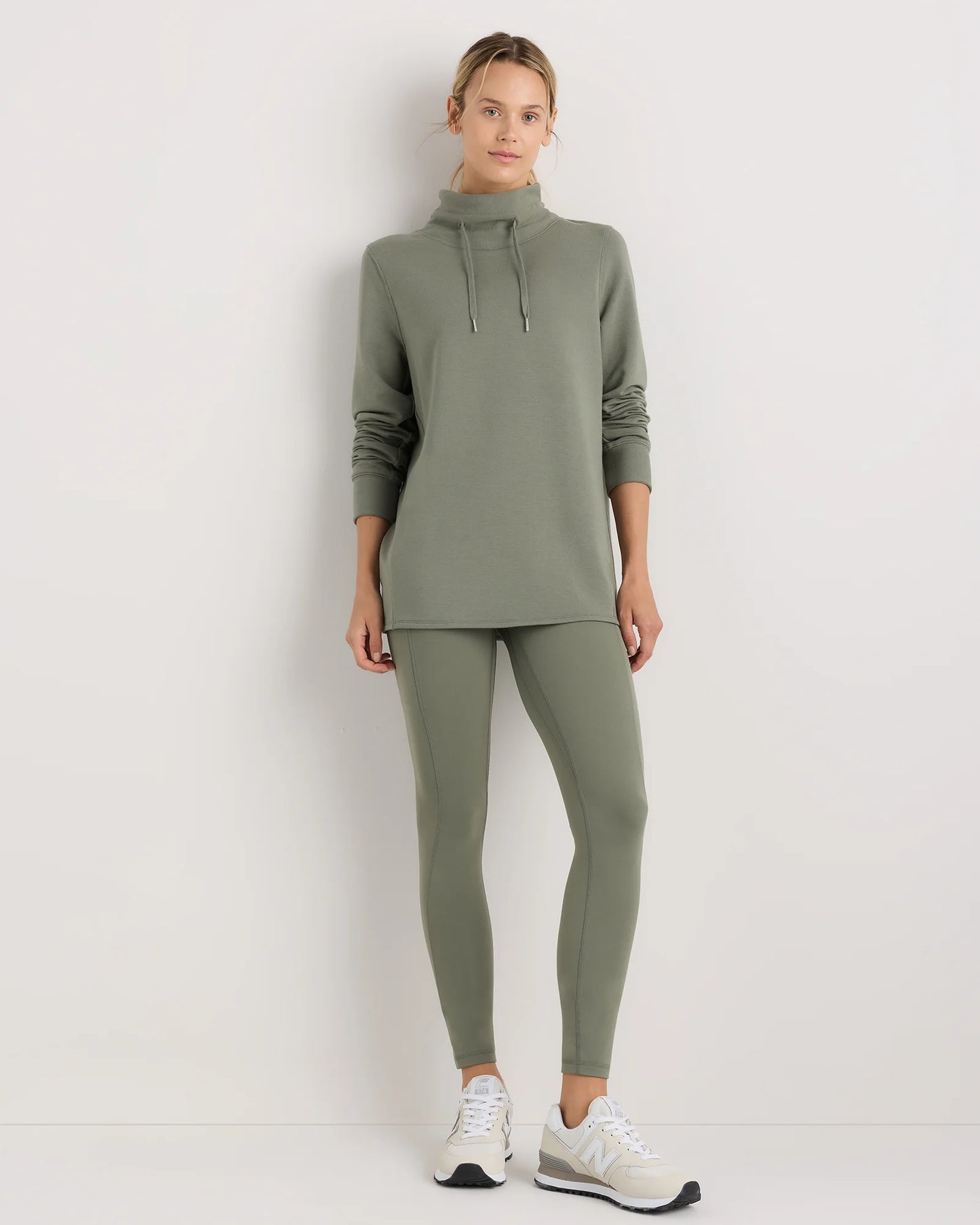 SuperSoft Fleece Mock Neck Pullover - XS / Navy