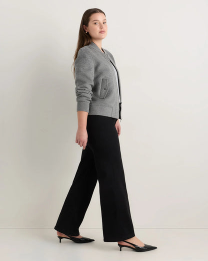 Curvy Bella Stretch Wide Leg Jeans - 24 / Black