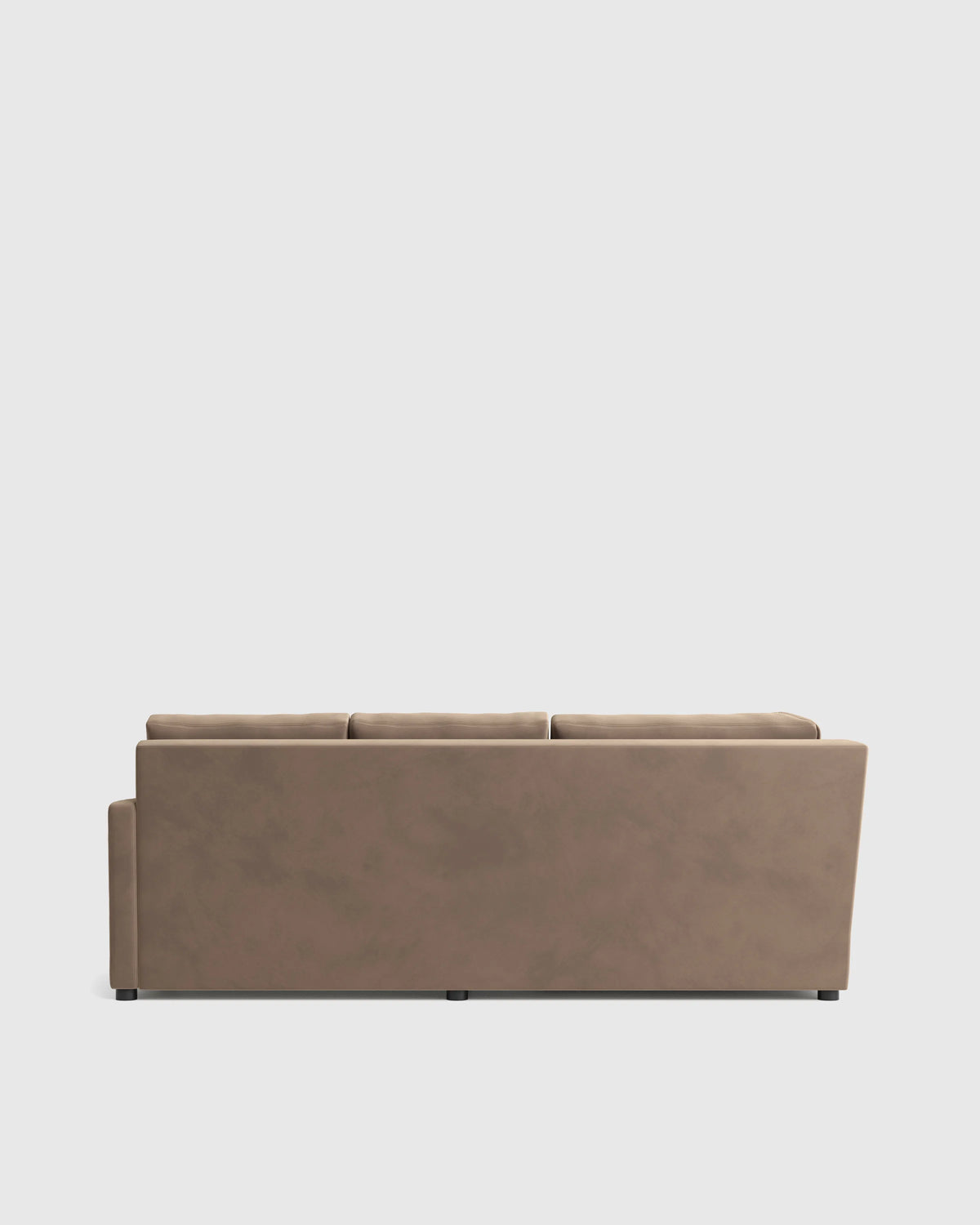 Brennan L Sectional in Performance Velvet - 99x99 / Taupe