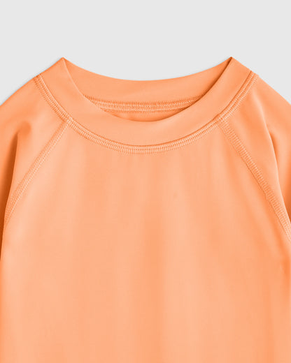 Long Sleeve Raglan Rash Guard - 2T / Island Aqua