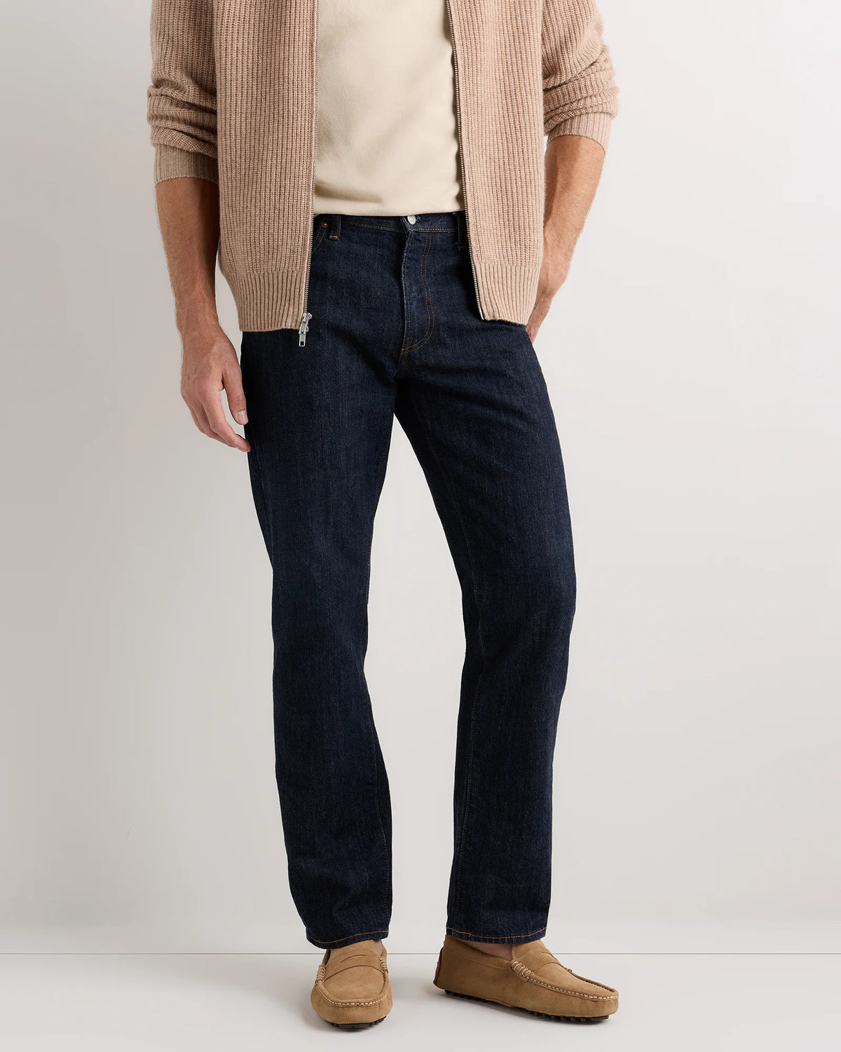 Essential Suede Driving Loafer - 7 / Dune