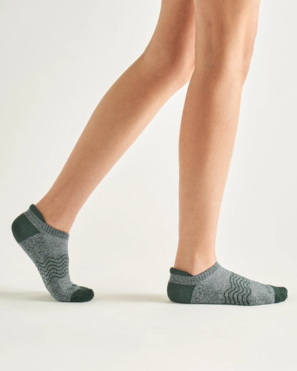 Everyday Cotton Colorblock Marl Ankle Socks (4-pack) - S / Pink/Blue/Purple Mix