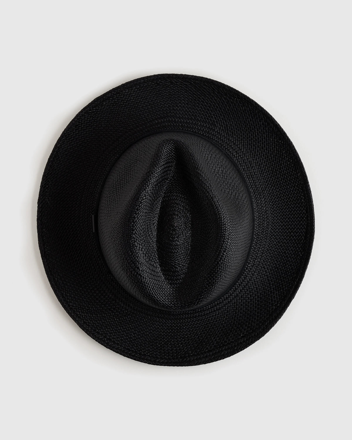 Toquilla Straw Panama Hat - S / Black