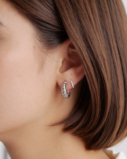 Croissant Hoops - One Size / Gold Vermeil