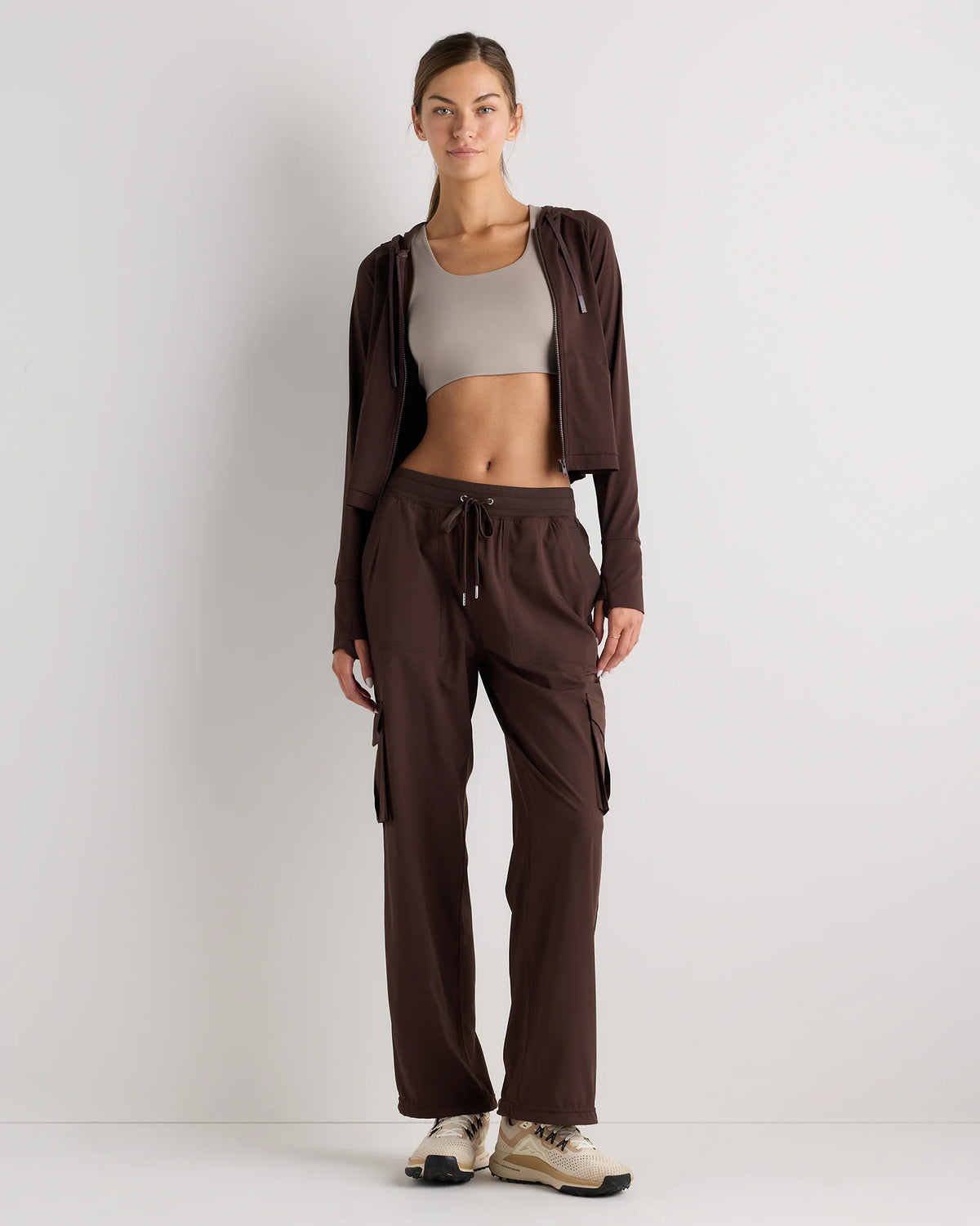 Performance Tech Cargo Mid-Rise Pants - XS / Black