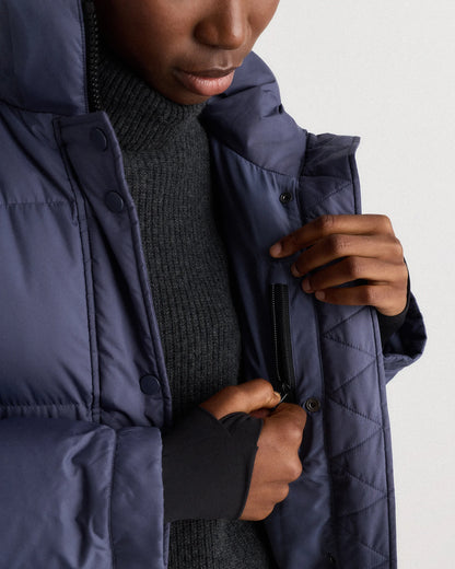 Responsible Down Long Puffer Jacket - XS / Black