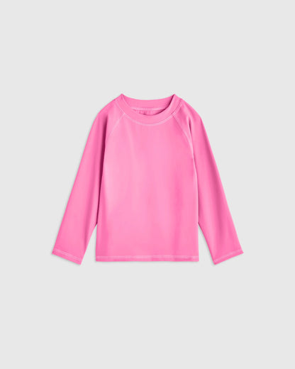 Long Sleeve Raglan Rash Guard - 2T / Island Aqua