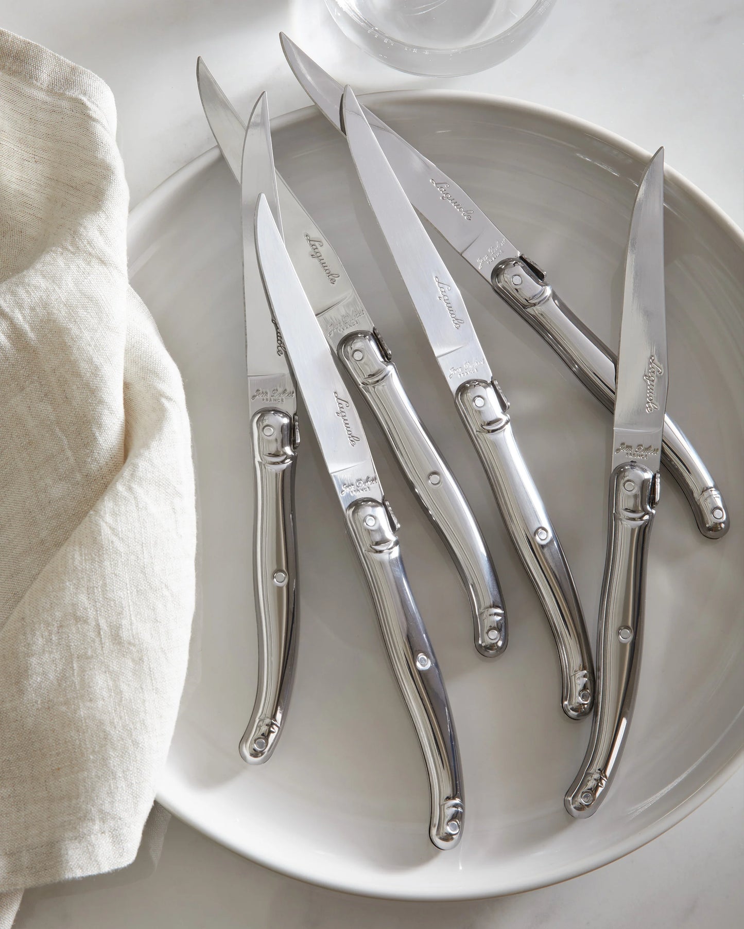 Jean Dubost Laguiole Stainless Steel Steak Knives (Set of 6) - One Size / No Color