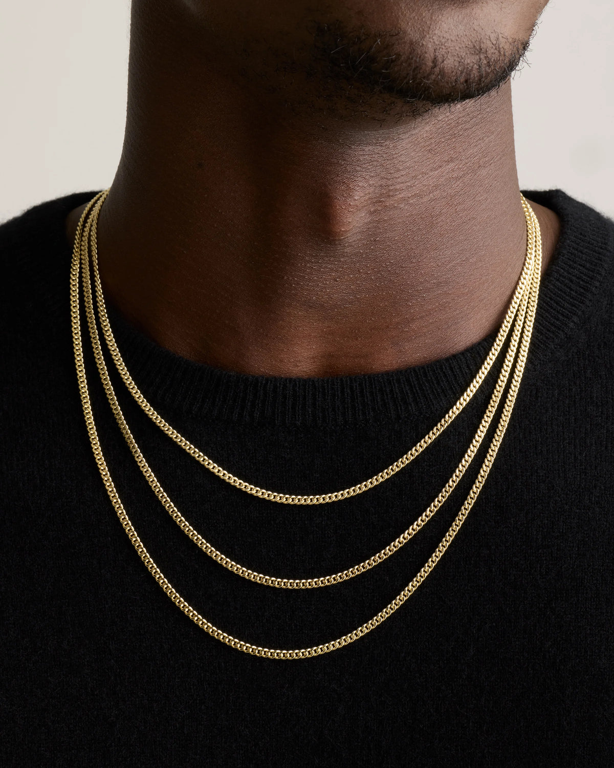 Cuban Curb Chain Necklace - 20" / Gold Vermeil