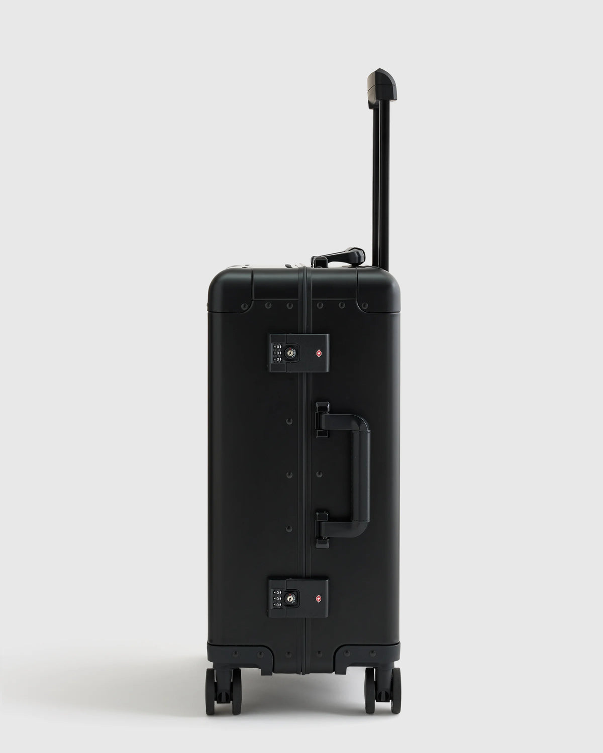 Aluminum Carry-On Suitcase - One Size / Black