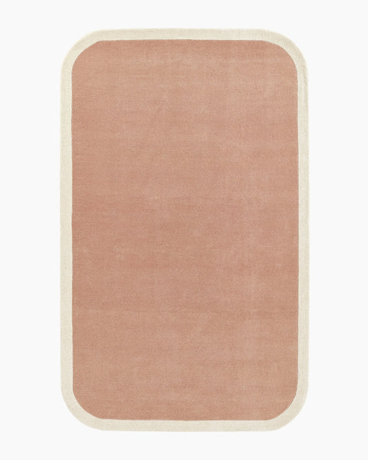 Colorful Curves Hand-Tufted Rug - 3'6" x 5'6" / Pink