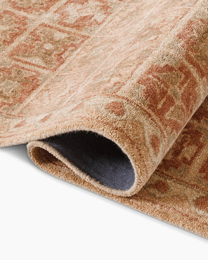 Cambria Wool Rug - 5' x 8' / Rust