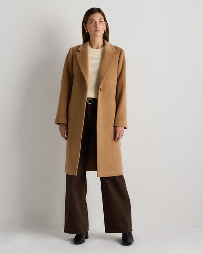 Wool Cashmere Blazer Coat - XS / Mocha Brown